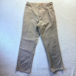 Old Navy Painter's Pants Men 34x36 Carpenter Utility Workwear Khaki Cotton‎ 2007